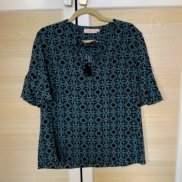 Tory Burch shirt sleeve top - Picture 1 of 4